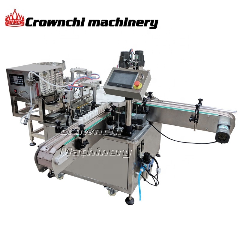 Automatic small glass bottle filling and capping machine liquid filler capper nail polish filling machine