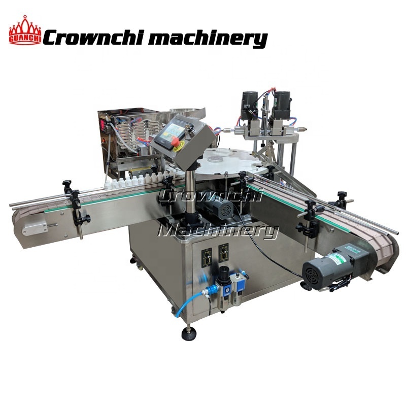 Automatic small glass bottle filling and capping machine liquid filler capper nail polish filling machine