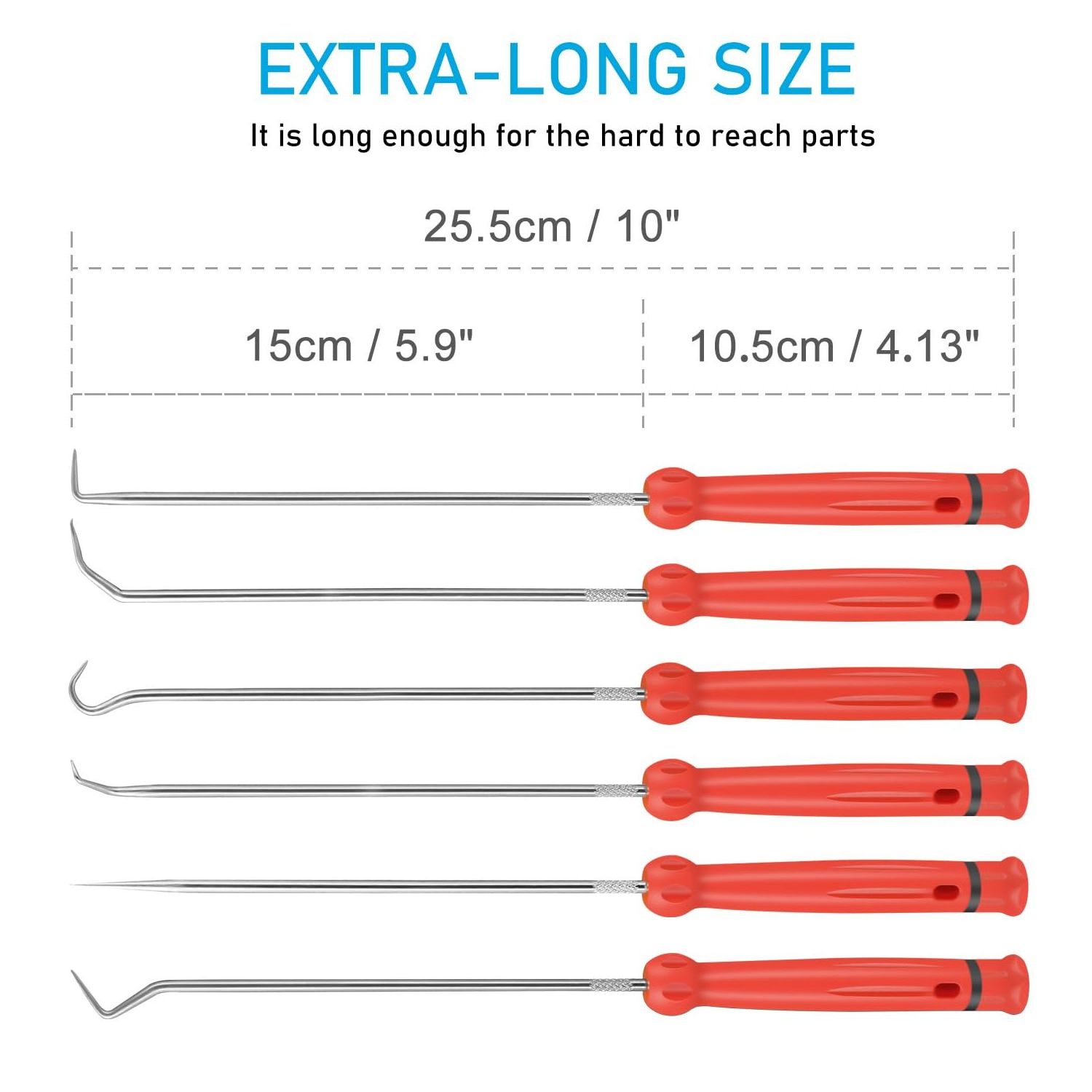 Precision Hook and Pick Set for Automotive Swivelling Tail for Efficient Automotive Removal