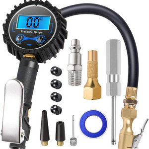 Digital Tire Pressure Gauge with Inflator 3-250 PSI 0.1 for Display Resolution