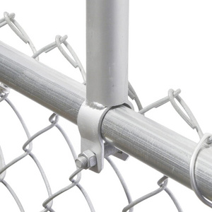 9 Pack Chain Link Fence Extension, 25" Fence Extension Height, Galvanized Post Extender for Dogs (1-3/8")