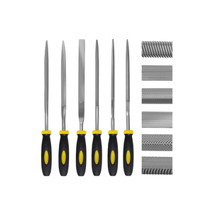 Hand Metal Needle File Set 6 Pieces Hardened Alloy Strength Steel Set