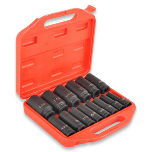 1/2" Impact Socket Set 14 Piece 6 Point Impact Set,Standard Impact Socket