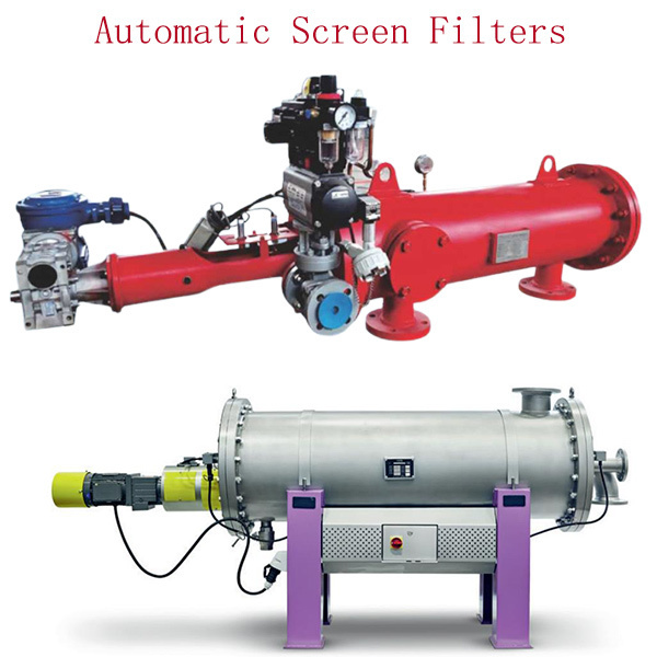 20/50/100/300 Micron filter with electric valve wedge wire screen automatic backwash self cleaning water filter