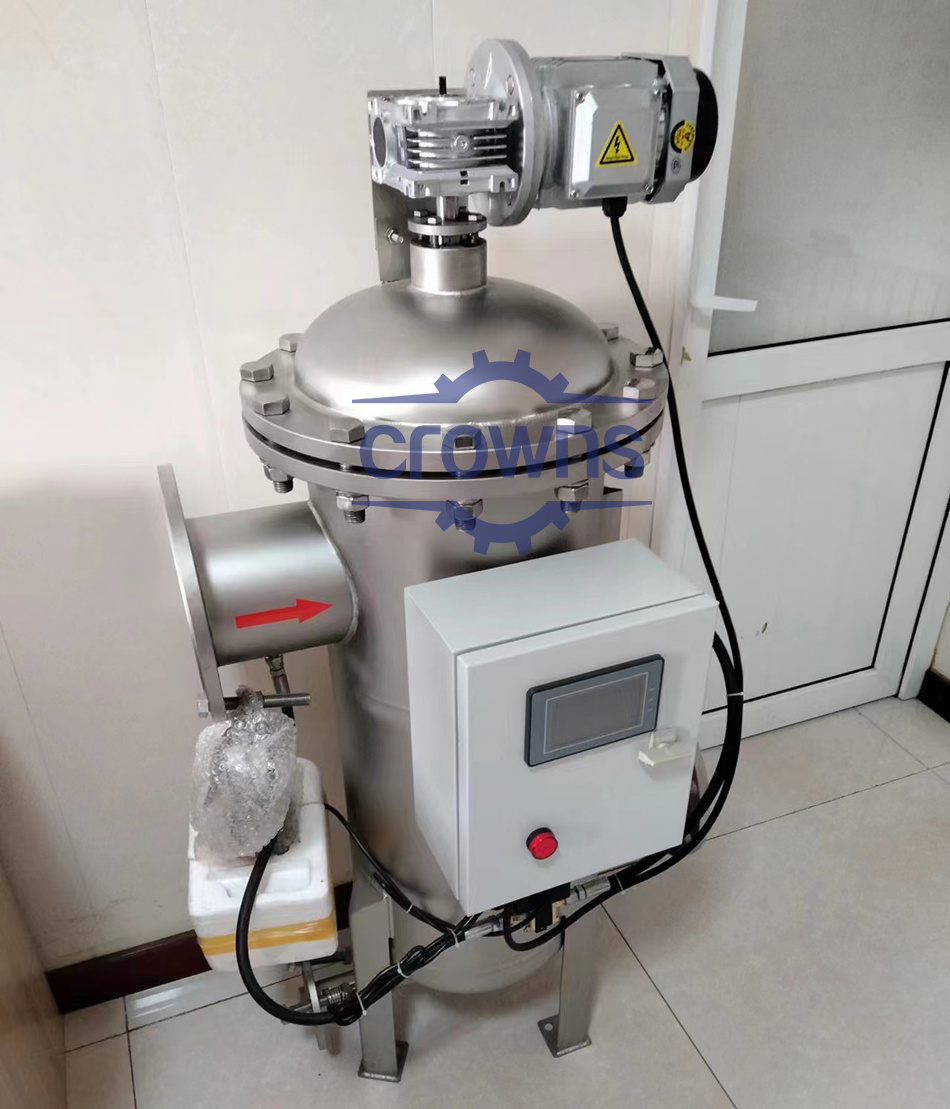 Industrial Filtering Equipment Stainless Steel Automatic Self Cleaning Filter For Wax Printing Ink Lubricant Oil Marine Paint