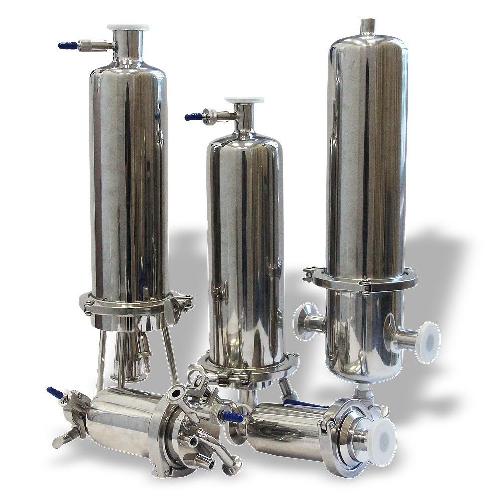 Stainless steel 304 precision Industrial Water Filtration PP Filters Housing 0.5-100 micron filter housing for water treatment