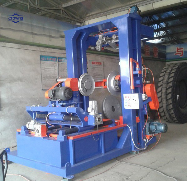 Forklift Tyre Buffing Machine Car Tyre Retreading Inspection Machine Old Tyre Recycling Machine