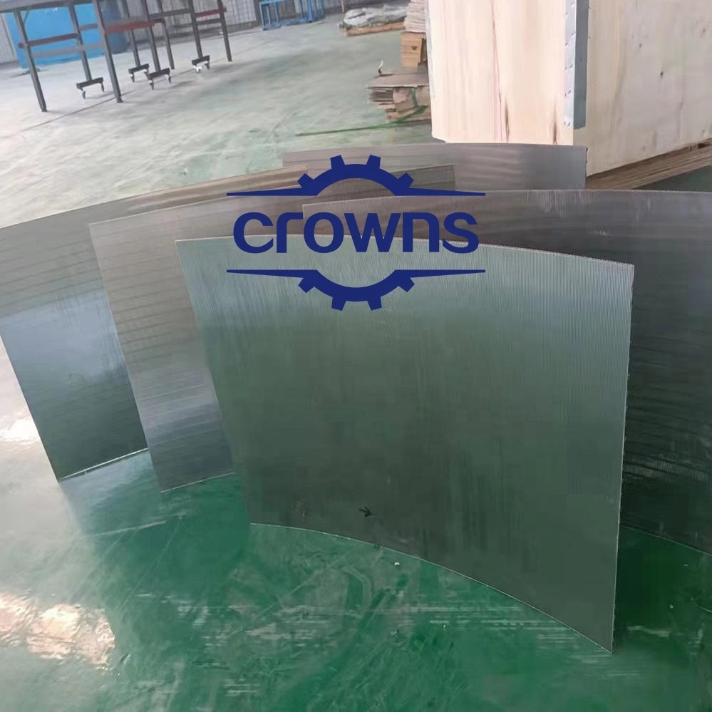 Wedge wire slotted screen sieve bend screen