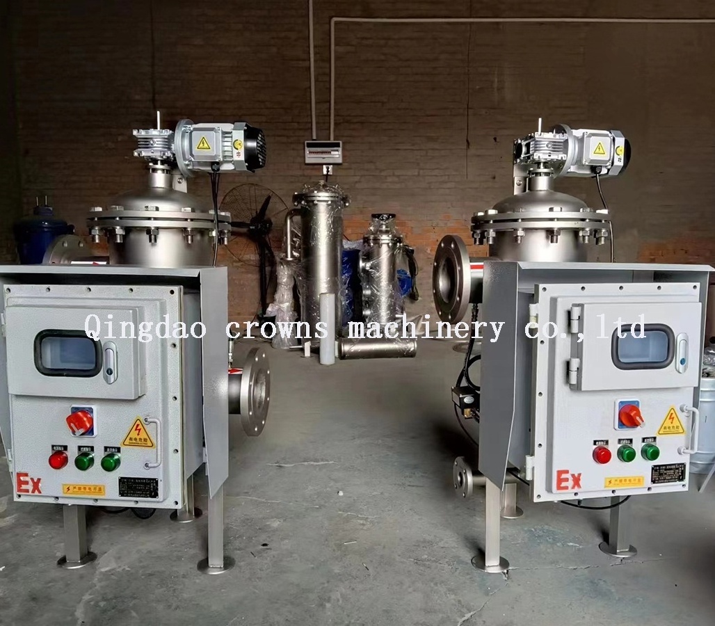 Industrial Filtering Equipment Stainless Steel Automatic Self Cleaning Filter For Wax Printing Ink Lubricant Oil Marine Paint