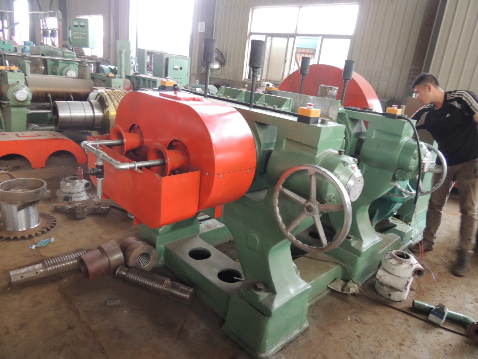 16 inch rubber mixer Mill / Lab Rubber Two Roll Mill Machine ,Silicone Rubber Mixing Mill