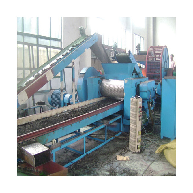 Tire Tyre Power Crush Recycle Shredder Rubber Cutting Machine Automatic Tire Recycling Line