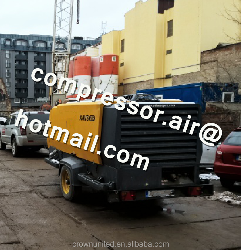 XAVS307/XAVS650, SKID OR PORTABLE AIR COMPRESSOR, ATLAS COPCO , CAT 186KW ENGINE AIR COMPRESSOR