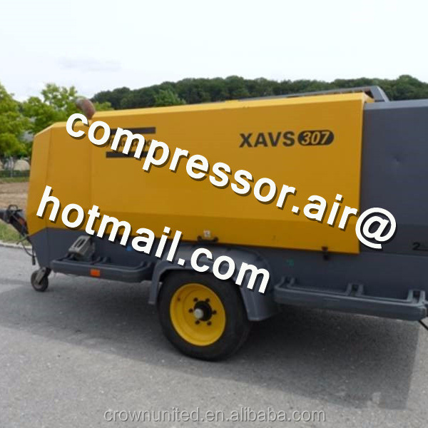 XAVS307/XAVS650, SKID OR PORTABLE AIR COMPRESSOR, ATLAS COPCO , CAT 186KW ENGINE AIR COMPRESSOR