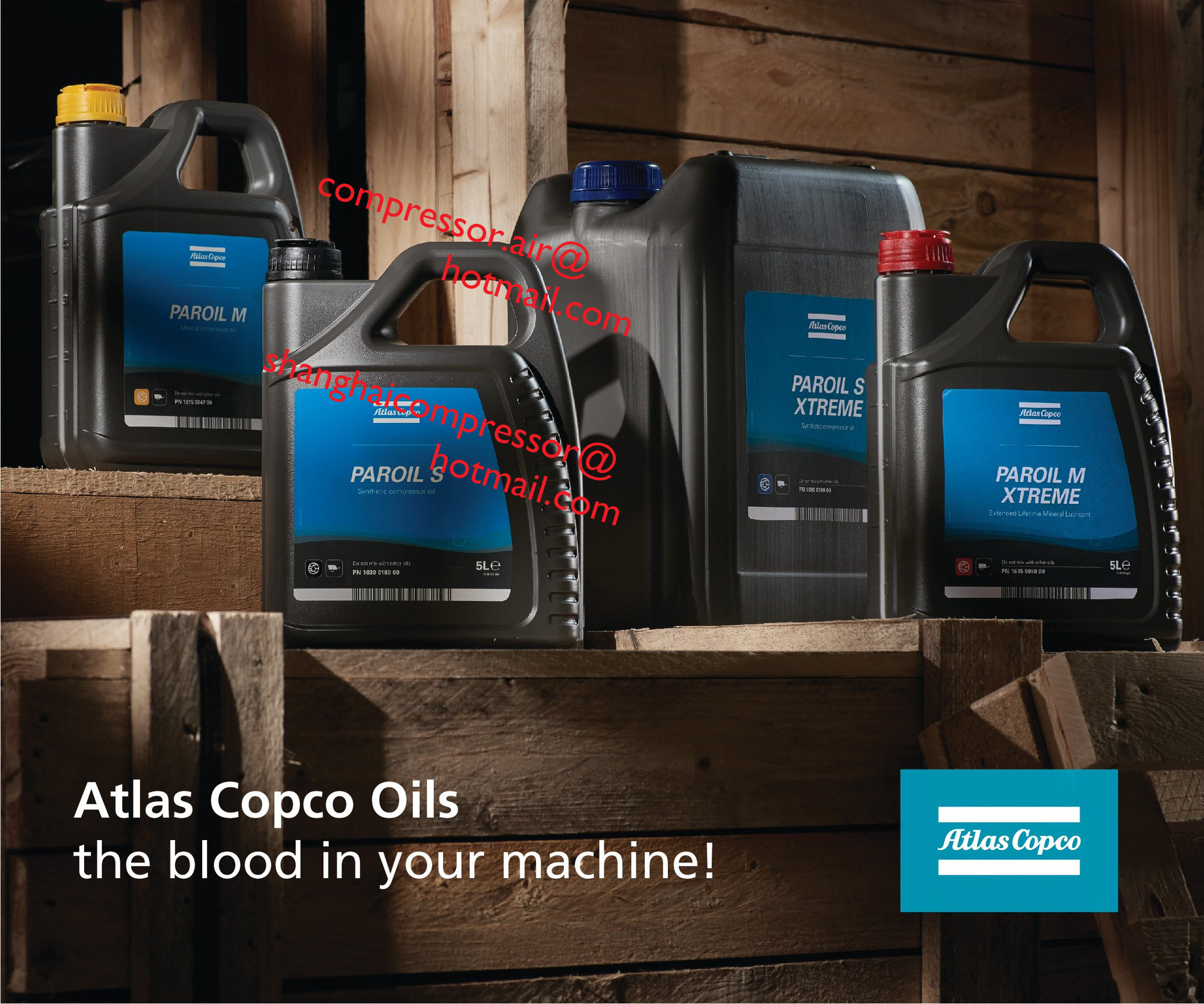 Atlas Copco XAS88 with complete set of new TEX32PS Pneumatic breakers