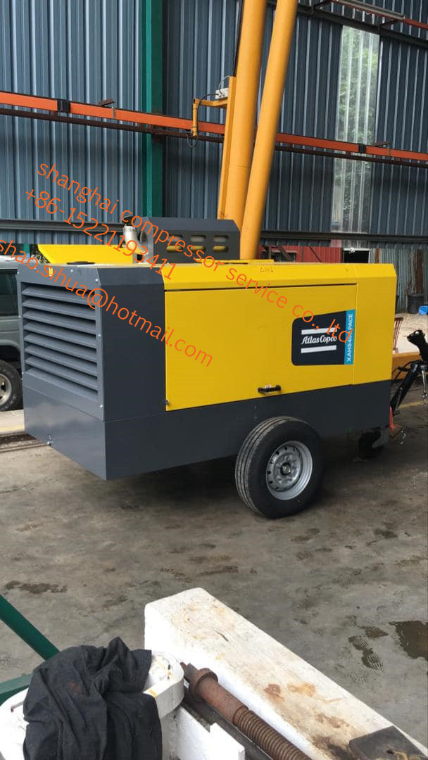 ATLAS COPCO Auto mobile supply Electric motor driven 150hp 194KW Sand blasting diesel air portable screw compressor for mining