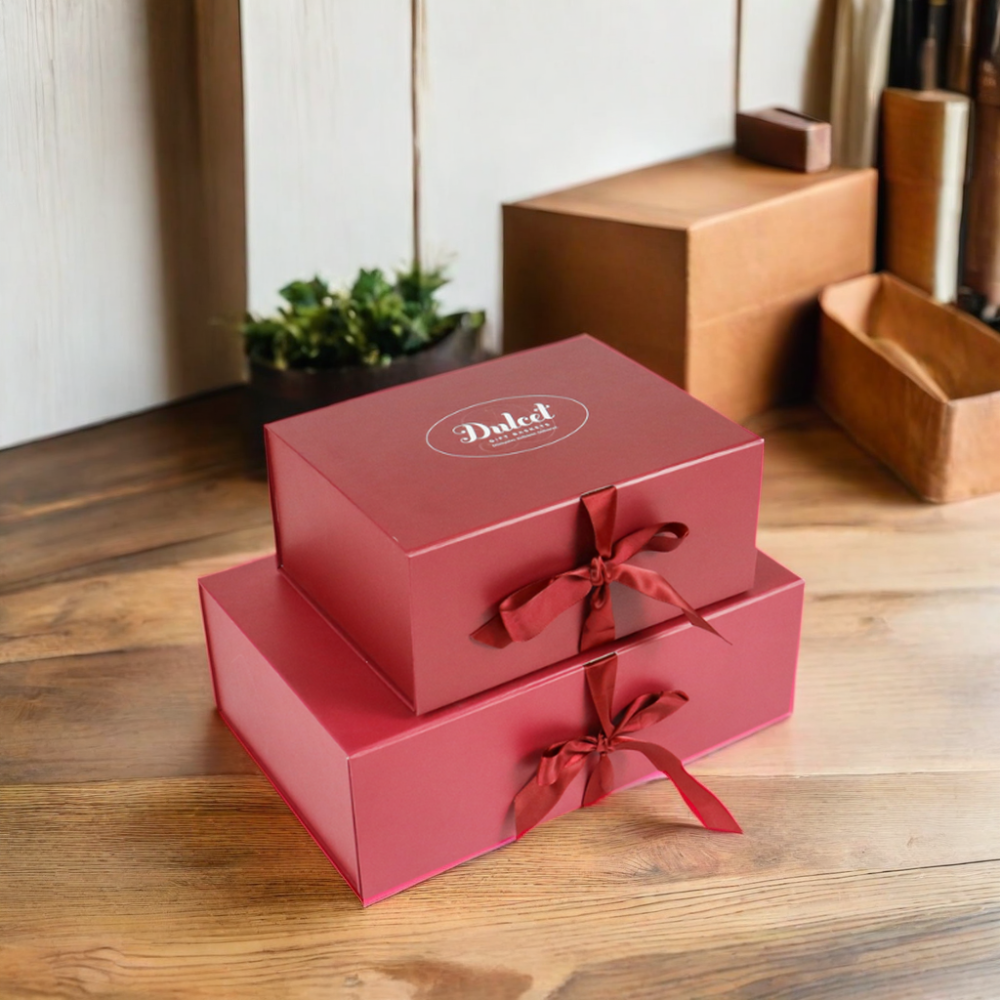 Crown win flat folded tuck red perfume box cardboard magnetic rigid stackable folding big kraft gift shoe valentines paper boxes