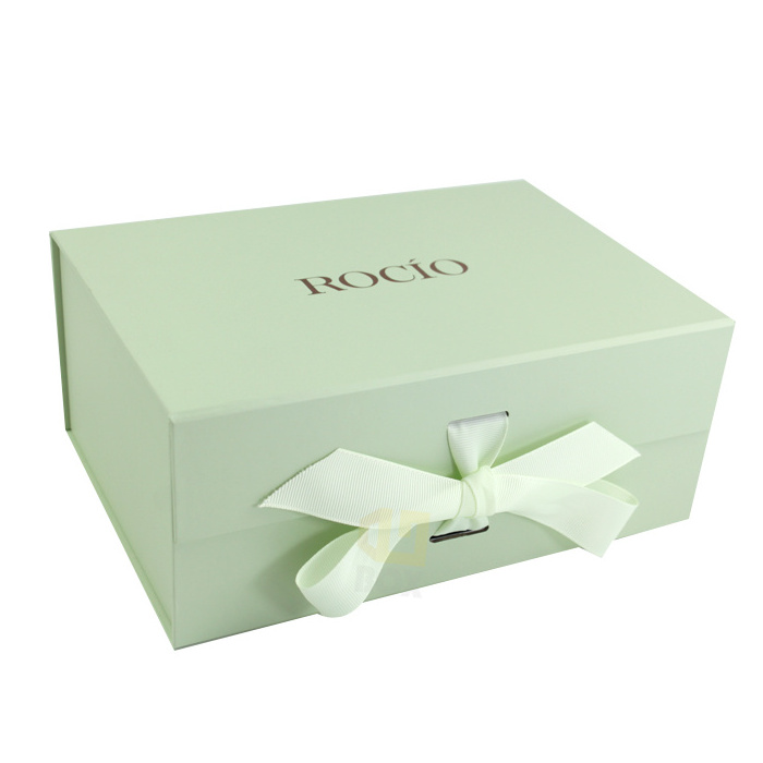 Hot Sale Magnet Folding Boxes with Ribbons Foldable Luxury Gift Boxes for Gift Packaging Paper Packing Boxes for Clothes