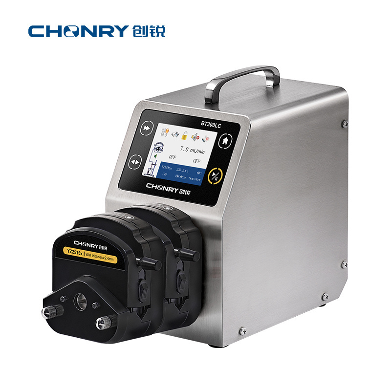 BT300LC CHonry Dual Channel Liquid Peristaltic Pumps Foot switch control Stepper motor Medical dosing peristaltic pump