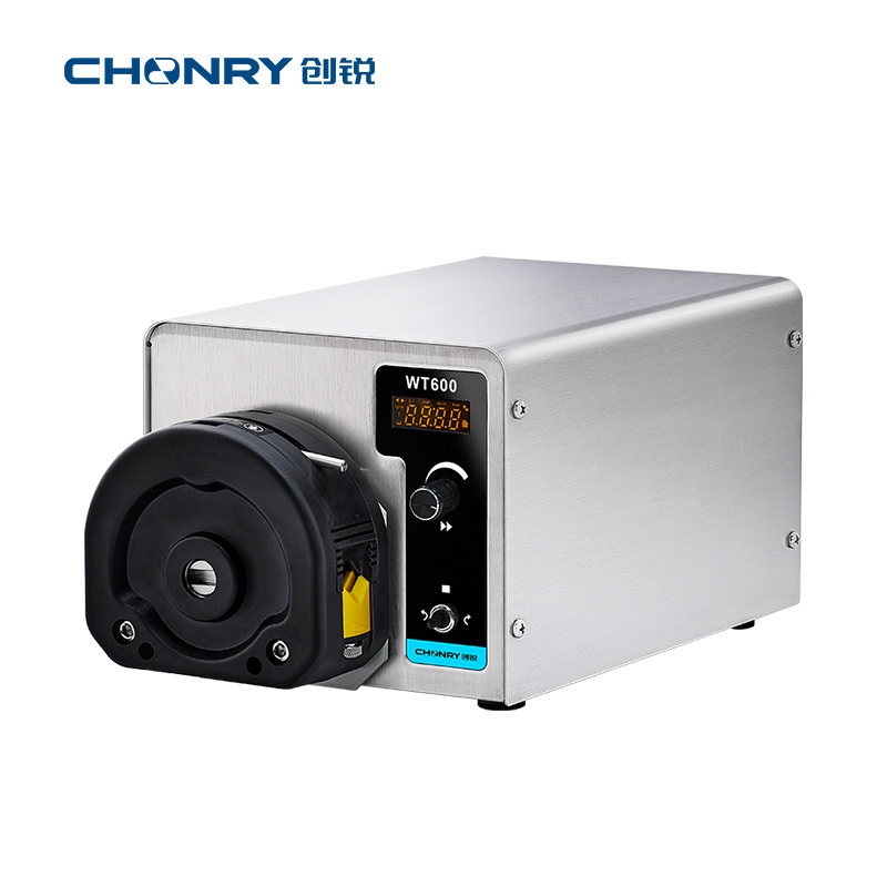 Chonry WT600 DC Brushless Motor  Waste Water Transfer Filter Membrane alkaline mine drainage Liquid Handling Peristaltic Pump