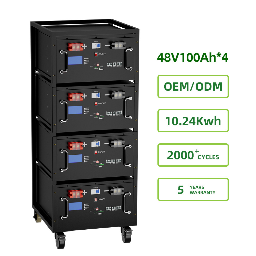 Rich Solar OEM 48v 220V rack mounted LFP battery 20kwh 30kwh 50 kwh stackable battery cabinet for house and commercial use