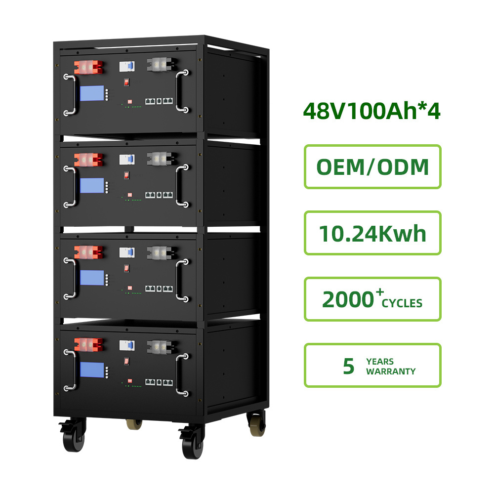 Rich Solar OEM 48v 220V rack mounted LFP battery 20kwh 30kwh 50 kwh stackable battery cabinet for house and commercial use