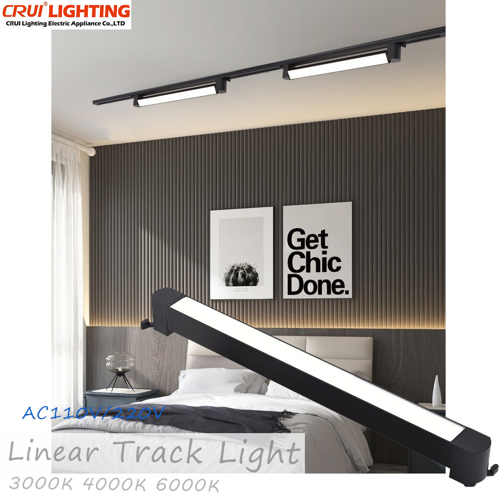 20W 30W 60W Museum Exhibition Gallery Art linear Lighting Aluminum Track Light for Mall