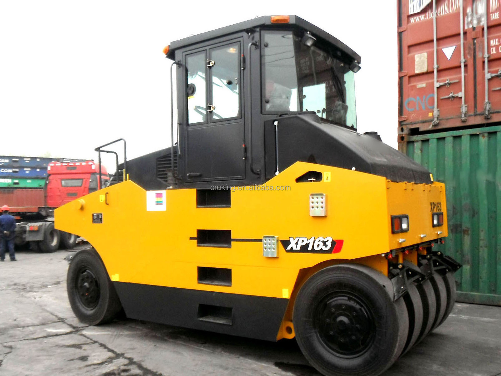 16ton Small Asphalt Pneumatic Tire Road Roller XP163 for sale