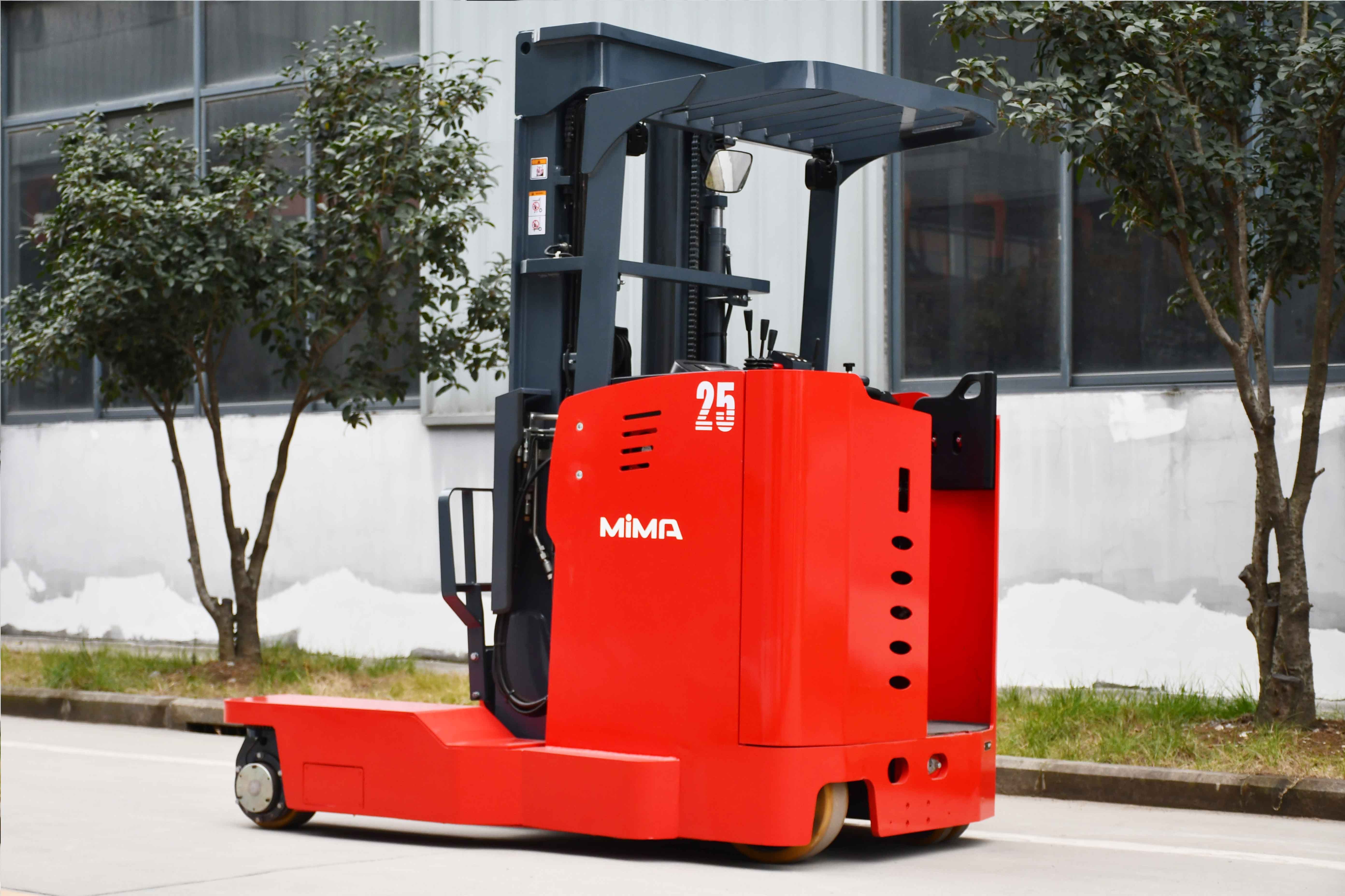 China MiMA Electric side loader forklift truck with factory price