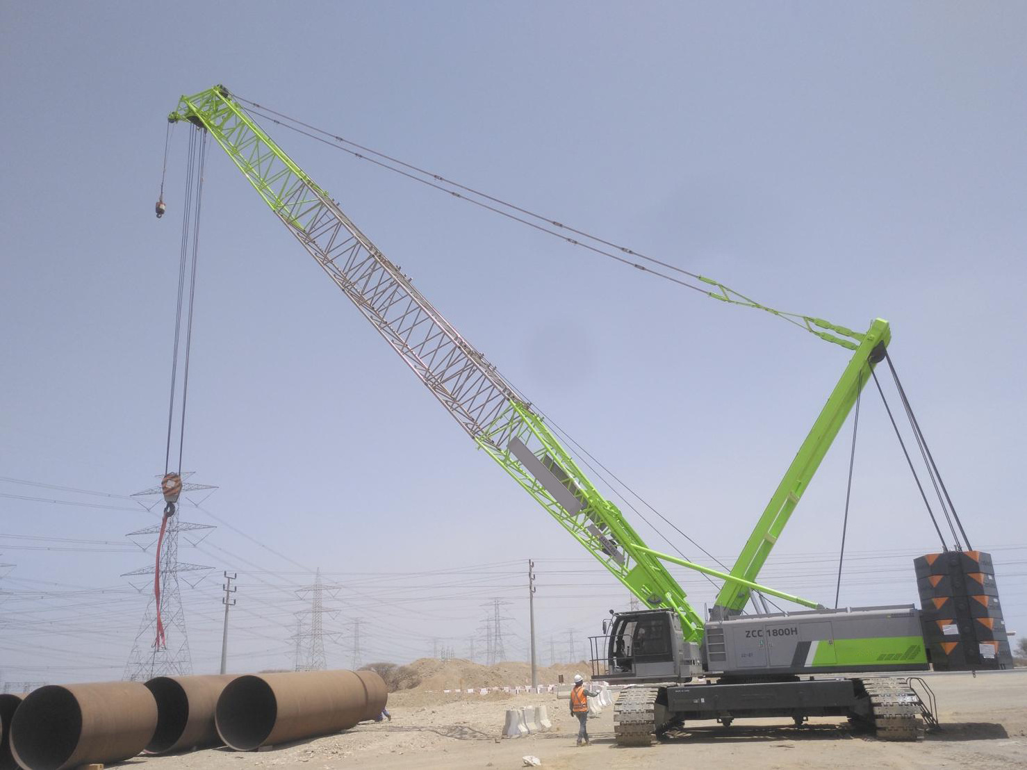 Super Crawler Crane 800 Ton Mobile Hydraulic Crawler Crane ZCC9800W with Telescoping Boom Hot Sale