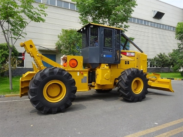 Cruking Wood skidder XC360 with hydraulic wheel used for collection and transfer of diversified timbers