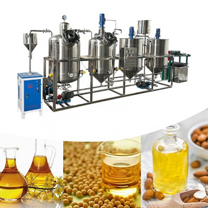 cooking vegetable oil refining plant machine price groundnut edible oil processing plant  mini soybean oil refinery machine