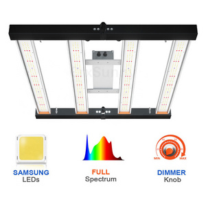 Dimmable 240W Samsung Red IR 730nm UV 395nm Led Grow Light Foldable with 0-10v Folding Grow Light Rack Full Spectrum Spydr