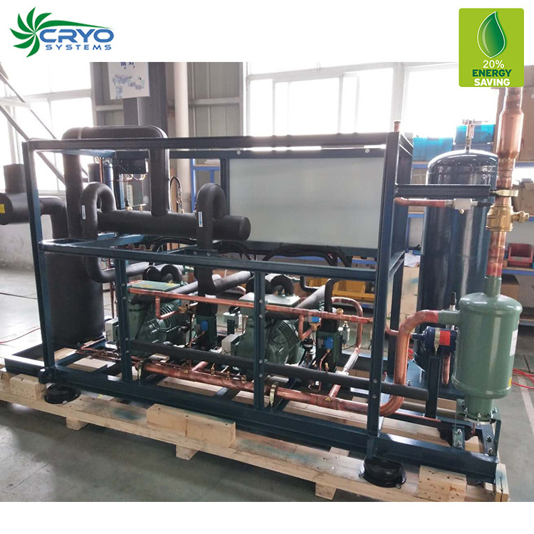 5 hp condensing unit multi compressor refrigeration system walk in cooler refrigeration system