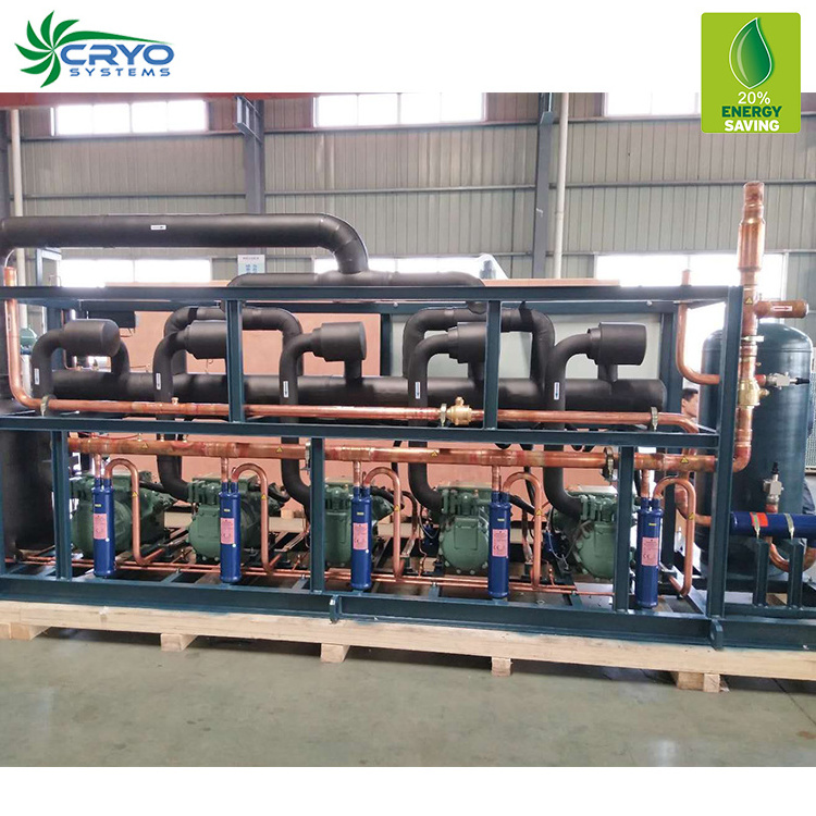 5 hp condensing unit multi compressor refrigeration system walk in cooler refrigeration system