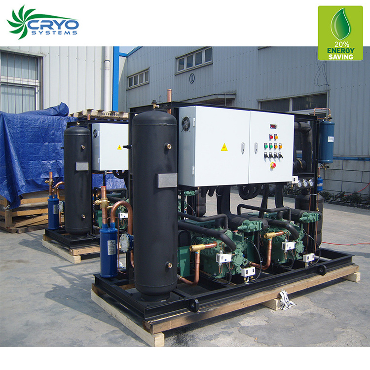 5 hp condensing unit multi compressor refrigeration system walk in cooler refrigeration system