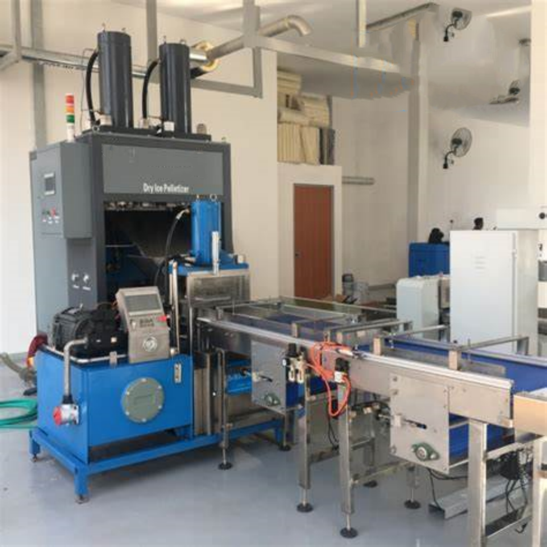 Multiple Specifications CO2 Solidification System 1500Kg/H Dry Ice Pellet Maker with Wrapping Machine