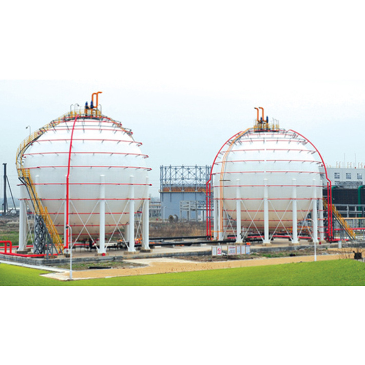 Big Capacity 1000 Ton Lpg Sphere Storage Tank Spherical Propane Storage Tank With ASME Code EPC Solution