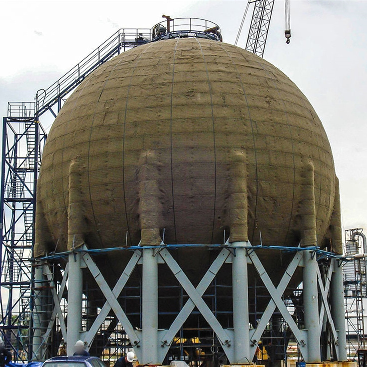 EPC 2000MT 3000MT Sphere Hydrogen Oxygen Nitrogen Propane Spherical Tank For Energy Providing