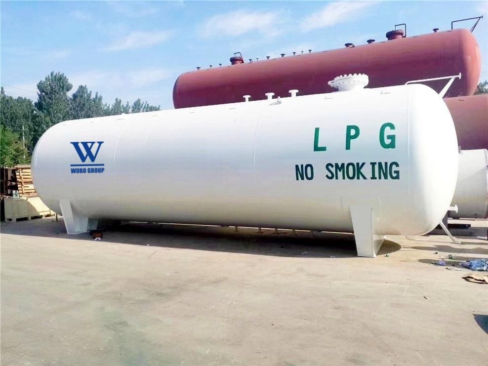 High Standard Horizontal 10Ton LPG Storage Tank Price LPG Gas Tank For Cook