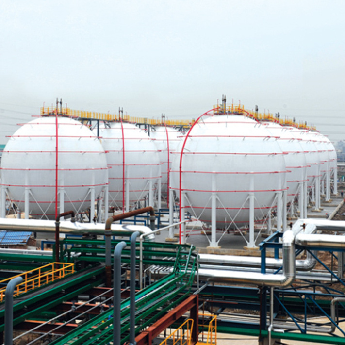 ASME Code 4000 Cubic Meters Propane/Lng Spherical Storage Tank With Carbon Steel