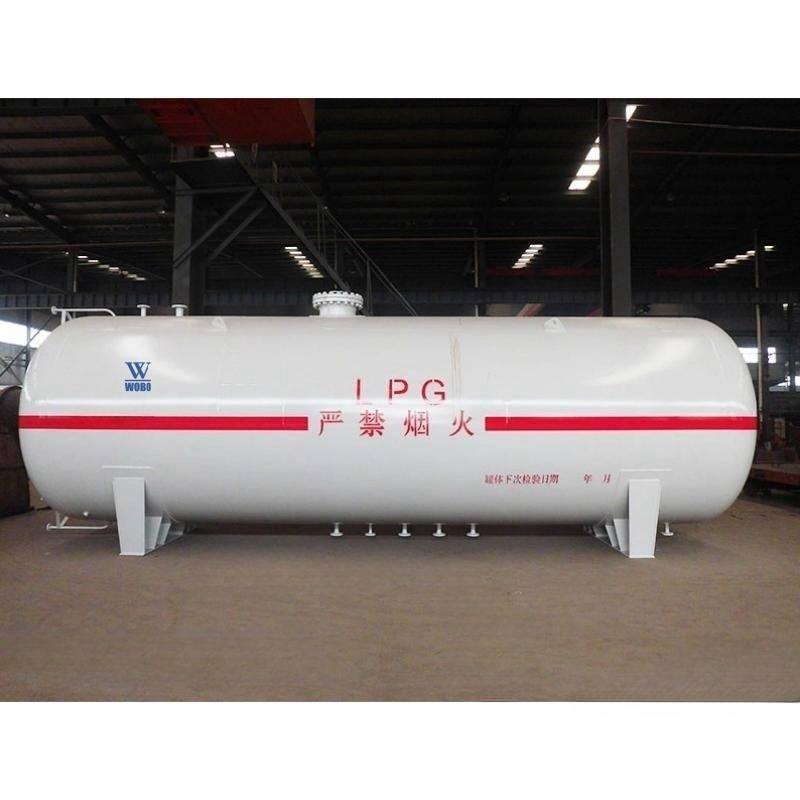 Large Capacity 100T 50m3 Upperground Propane LPG Gas Tank For Fuel Station