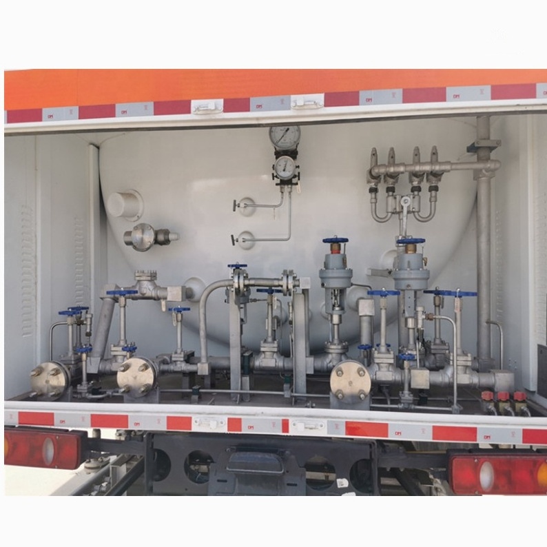 Cryogenic Liquid Gas LO2 LN2 LNG LPG CNG Transport Tank Semi Trailer With Vaporizer liquid nitrogen transport tank semi trailer