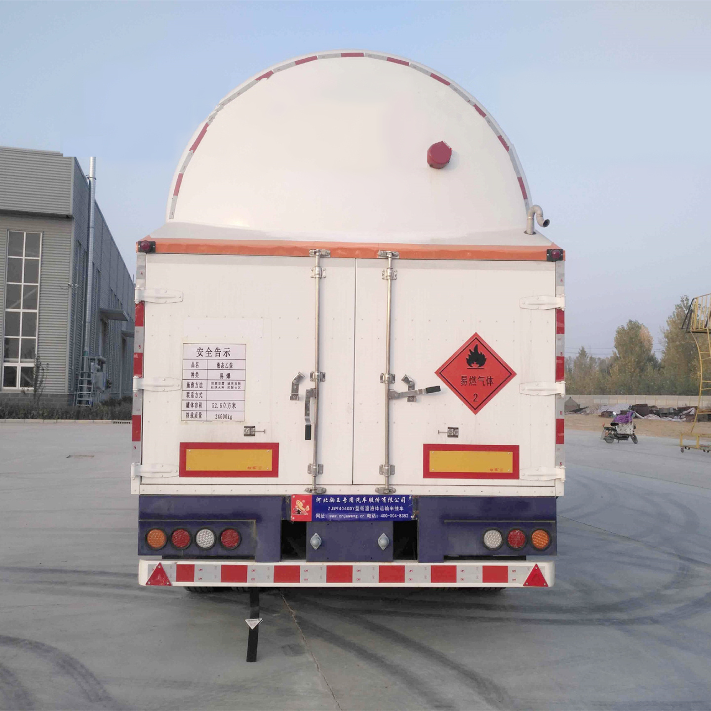 Portable Gasoline Container Transport Tank Fuel Station Petrol Oil LCO2 LNG LPG Transport Tank Liquefied natural gas