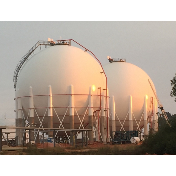 ASME Code Propane Spherical Tank 1000m3 EPC Project Sphere Tank For Carbon 4/Carbon 5