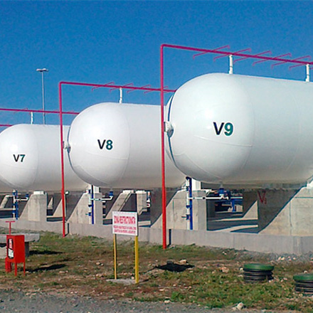 Skid-Plant Ground Storage Oil Tank LPG Storage Tank for Mobile LPG Gas Filling Station