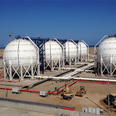 Carbon Steel Propane Propylene 4000m3 Spherical Storage Tank For Oxygen