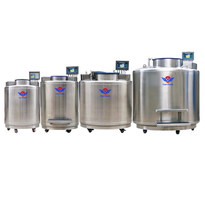 IVF Clinic Medical Laboratory Cryo Equipment Biobank Gas-Phase Liquid Nitrogen Tank For Plasma Semen Tissue And Organ Bank