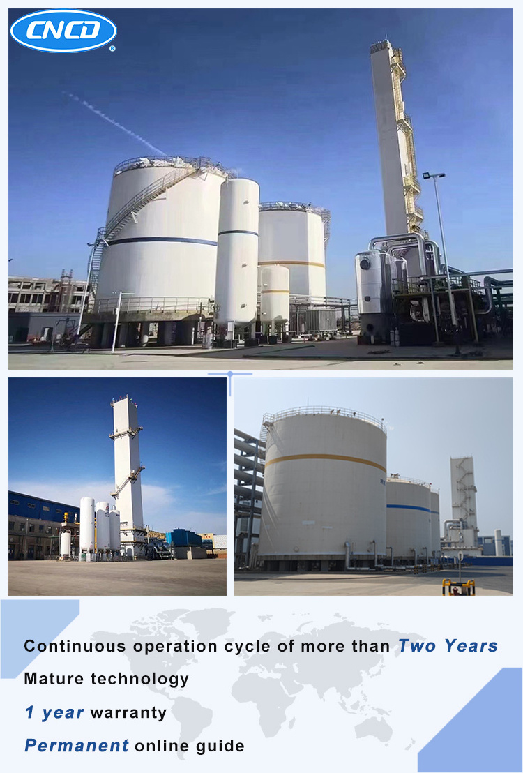 99.6% High Quality Stainless Liquid Nitrogen Gas Producing Plant Cryogenic Air Separation Generator