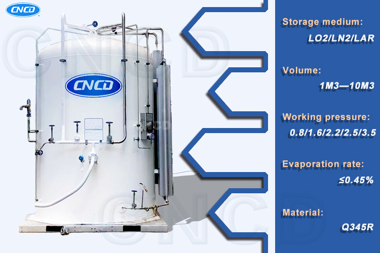 Multifunction High Quality Low Temperature 5000L Liquid Nitrogen Micro Bulk Tank  For Sale