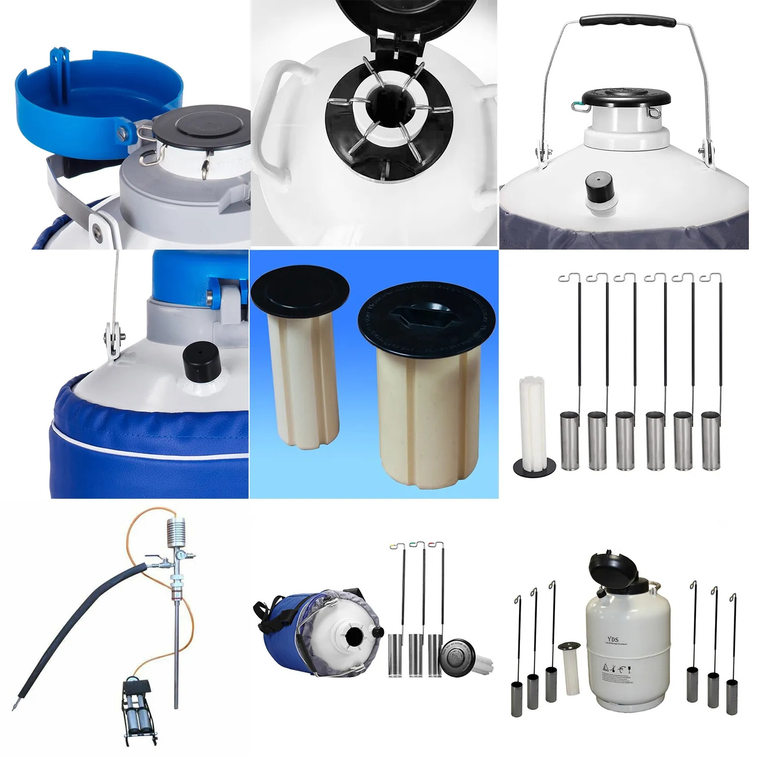 Portable Ice Cream Machine YDS-15L Liquid Nitrogen Container Tank